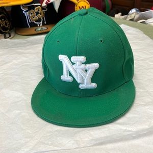 Green NY fitted baseball cap by TOP PRO Size XXL